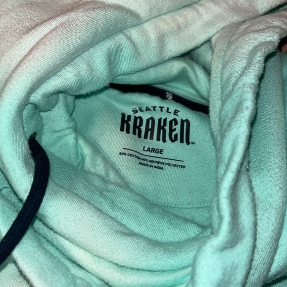 Seattle Kraken Sweatshirt- Women’s size large, color is a light teal. - Picture 3 of 3